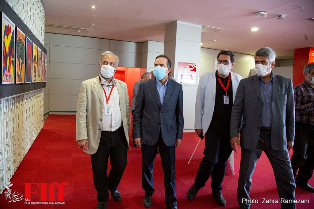 بازدید حسین انتظامی از سی‌وهشتمین جشنواره جهانی فیلم فجر