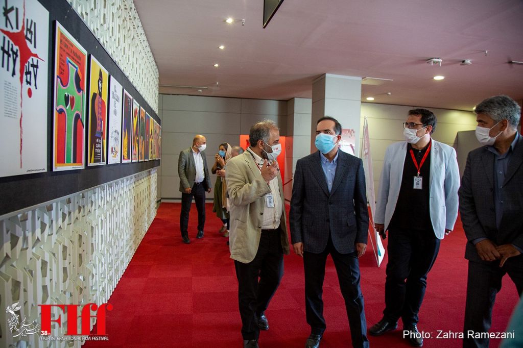 بازدید حسین انتظامی از سی‌وهشتمین جشنواره جهانی فیلم فجر