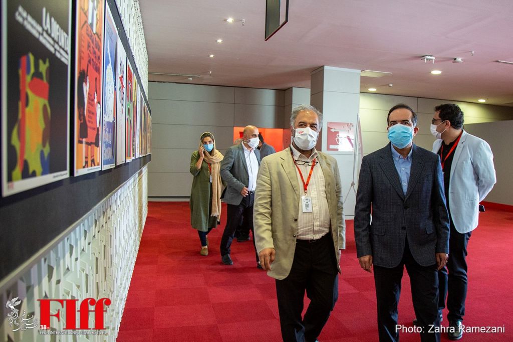 بازدید حسین انتظامی از سی‌وهشتمین جشنواره جهانی فیلم فجر