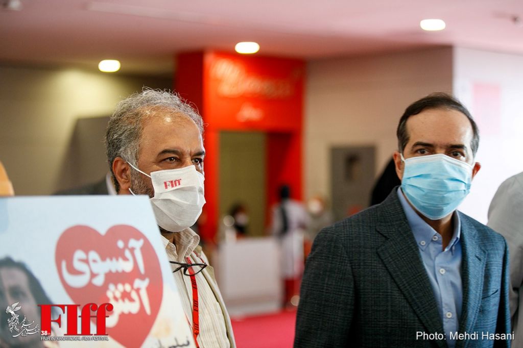 بازدید حسین انتظامی از سی‌وهشتمین جشنواره جهانی فیلم فجر