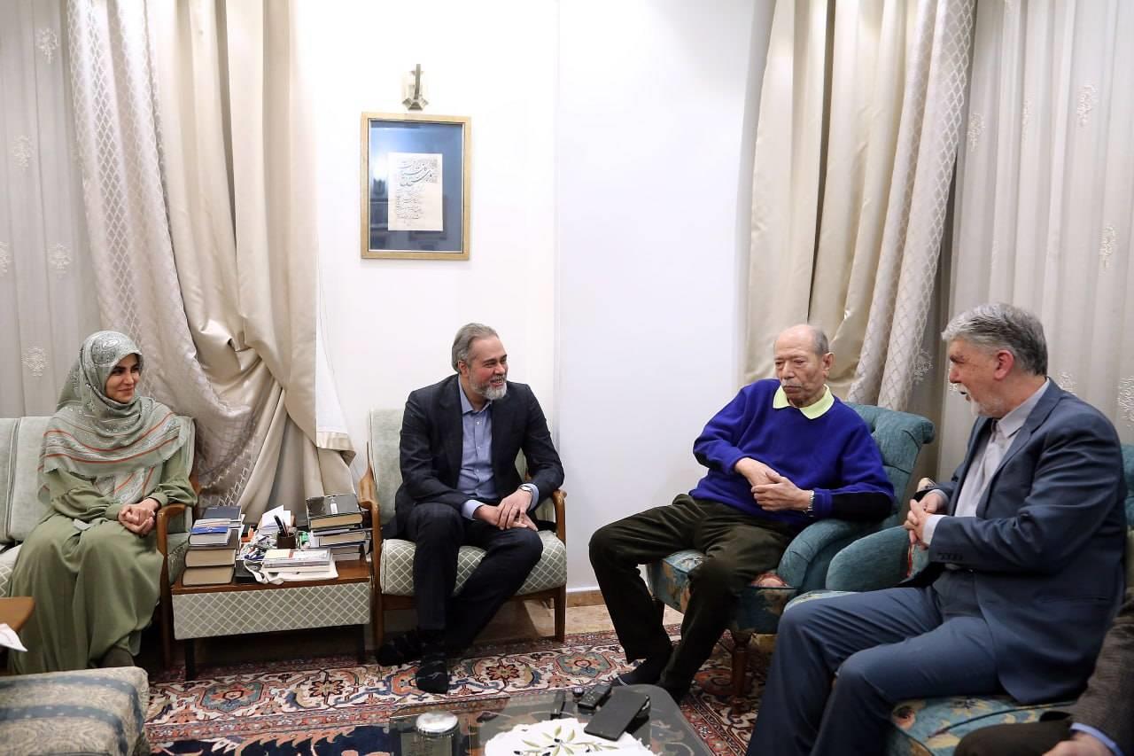 دیدار نوروزی رئیس جمهور با علی نصیریان