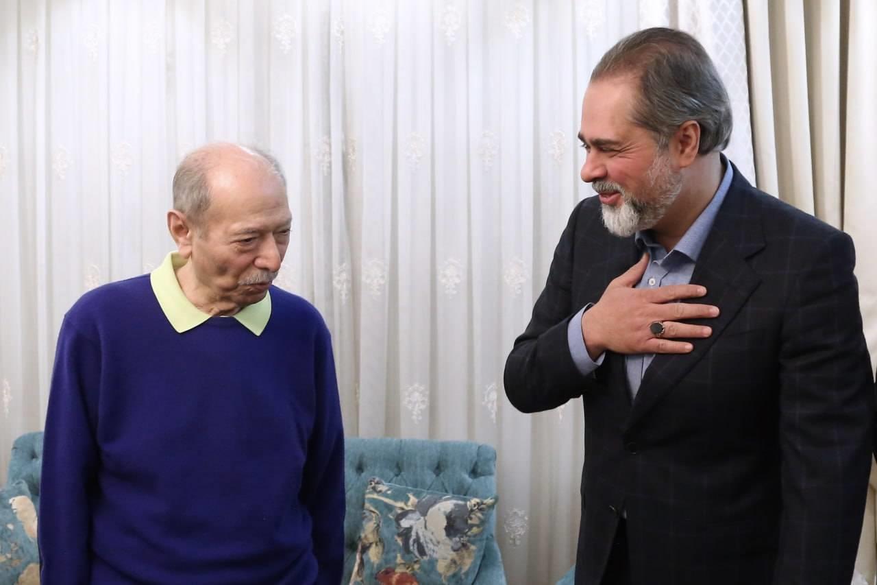 دیدار نوروزی رئیس جمهور با علی نصیریان