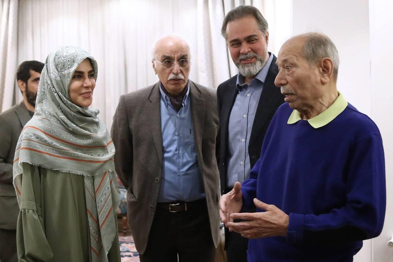 دیدار نوروزی رئیس جمهور با علی نصیریان