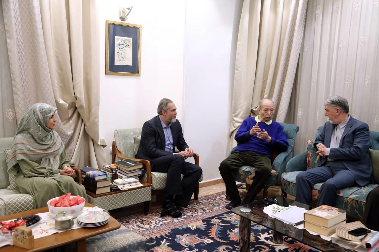 دیدار نوروزی رئیس جمهور با علی نصیریان