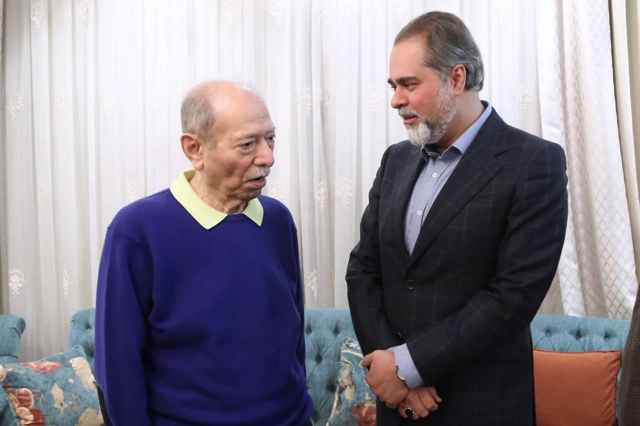 دیدار نوروزی رئیس جمهور با علی نصیریان