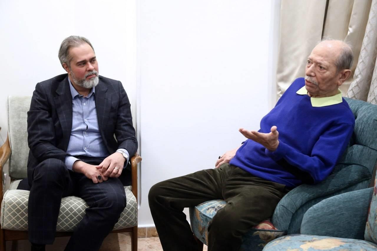 دیدار نوروزی رئیس جمهور با علی نصیریان