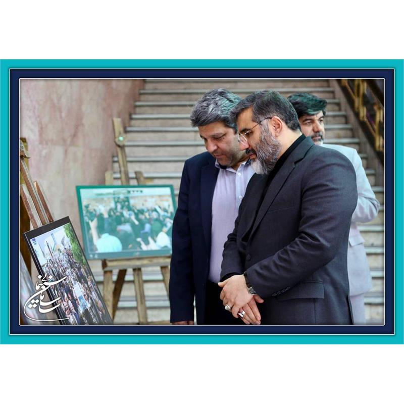 افتتاح نمایشگاه عکس«شهید خدمت»در محل سازمان سینمایی/ گزارش تصویری